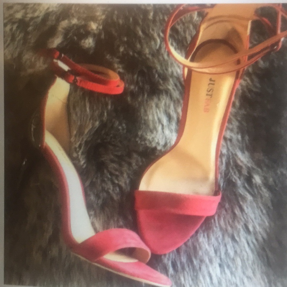 Red Strappy Heels